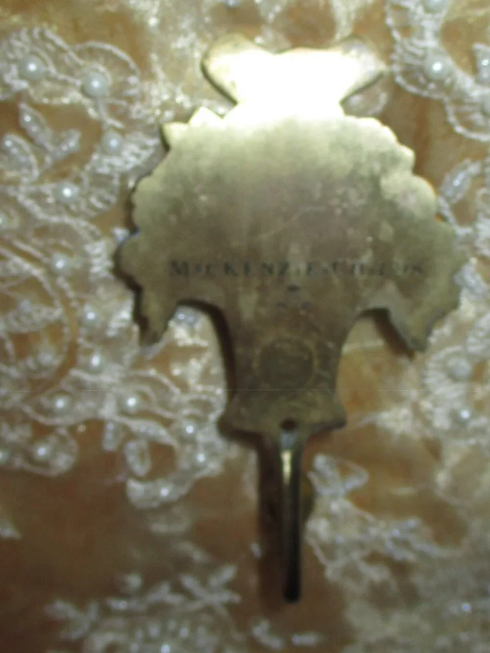 Retired MacKensie-Childs Flower Basket/Courtly Check Hook